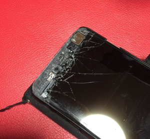 crashed iPhone 6 plus