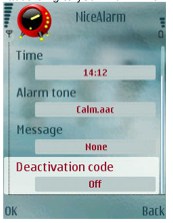 Add-on alarm settings